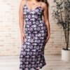 Brooklyn Bodycon Dress in Floral - Fashion Are Us